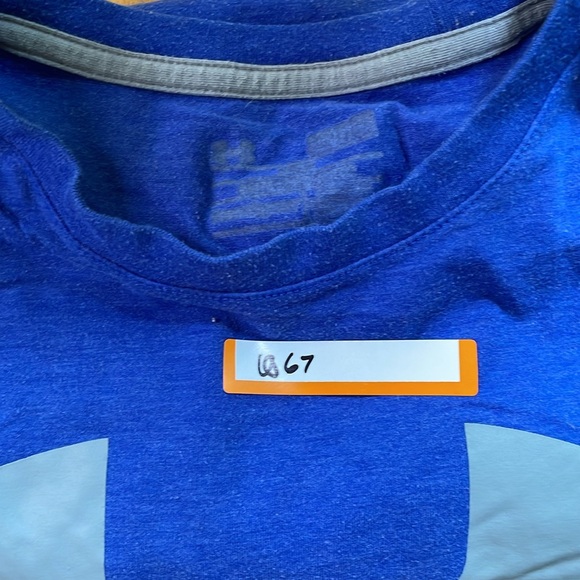 UNDER ARMOUR Signature Short Sleeve Crew Neck T-Shirt BLUE Small - Picture 4 of 4